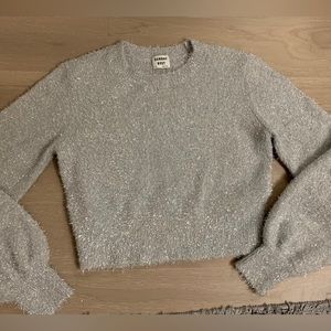 Aritzia Sunday Best Kitten Sweater XS silver